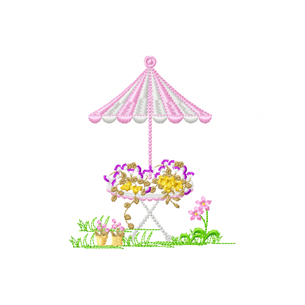 Gardenia Lawn Embroidery